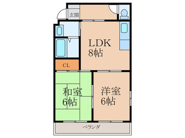 パ－クアベニュ－の物件間取画像